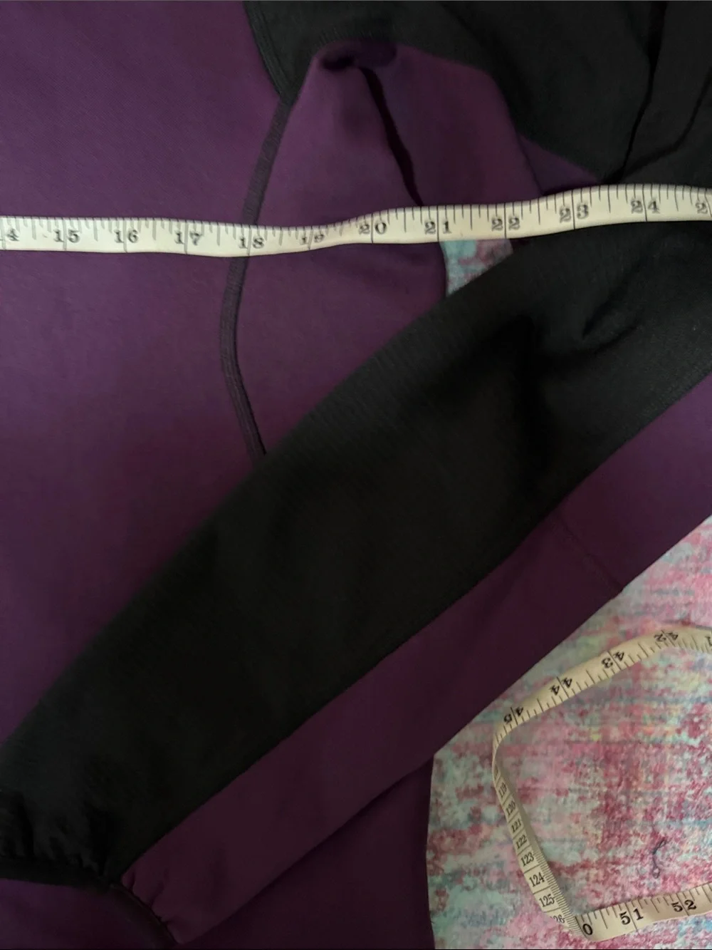 The North Face Men's Plum Purple and Black Quarter-Zip Performance Pullover